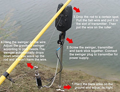 Buy ( 3pcs Pack ) Chain Style illuminated Swinger for Carp Fishing