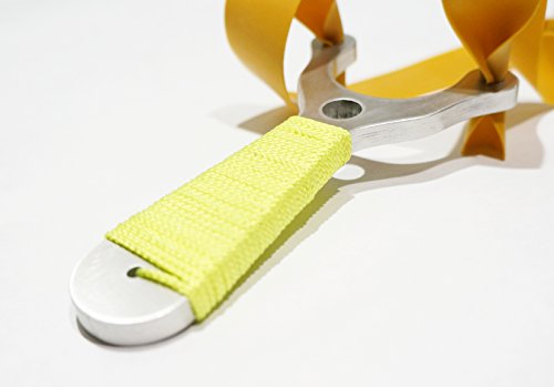 Aluminium Milbro Style Powerful Pocket Catapult Easy Fix Gold Flat Bands - Image 5