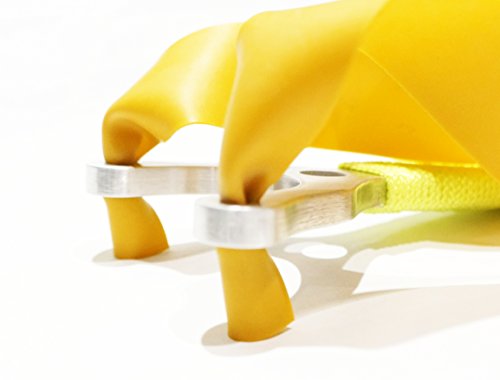 Aluminium Milbro Style Powerful Pocket Catapult Easy Fix Gold Flat Bands - Image 6