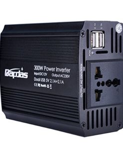 Bapdas 300W Car Power Inverter DC 12V to AC 230V with 4.2A USB Ports for Laptop, Tablets and phones - Image 2