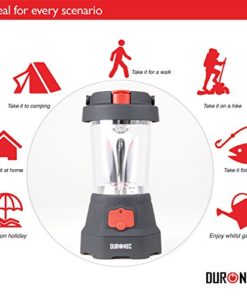 Duronic Hurricane 4 in 1 Rechargeable Wind-Up Dynamo Flashing Red LED, 10 LED Lantern & 3 LED Torch - USB Charging Function + 2 Year Warranty - Image 6