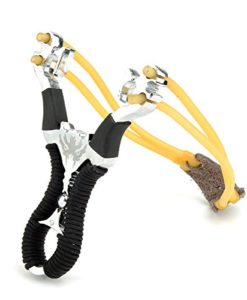 EASYTAR Slingshot Bow Catapult Outdoor Hunting Sling Shot for Adult Outdoor Hunting Competition and Fishing and Indoor Vintage Collection - Wolf