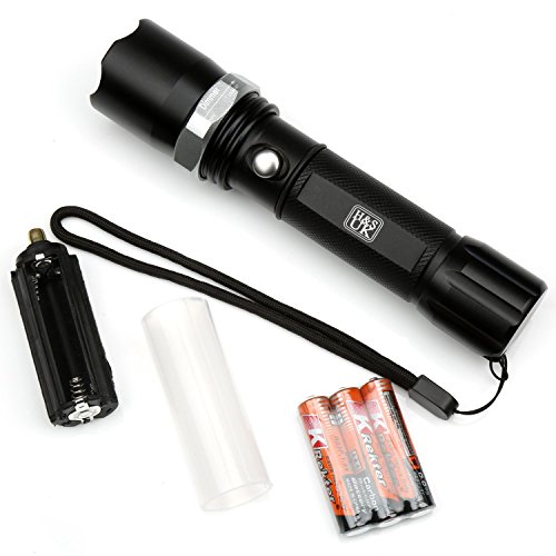 H&S® Super Bright CREE T6 LED Police Torch Flashlight Camping Light - Image 4