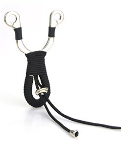 Hunting Slingshot Hunting Catapults Aluminum Alloy Die-casting Sling shot with Kinking Handle Design Professional Slingshot for Adult Outdoor Hunting of Fowling and Fishing and Indoor Vintage Collection (Black) - Image 2