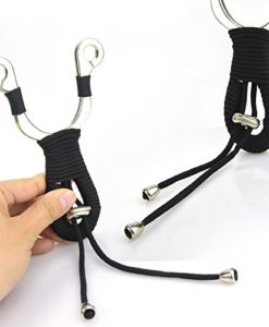 Hunting Slingshot Hunting Catapults Aluminum Alloy Die-casting Sling shot with Kinking Handle Design Professional Slingshot for Adult Outdoor Hunting of Fowling and Fishing and Indoor Vintage Collection (Black) - Image 4