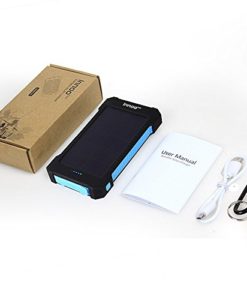 Innoo Tech Solar Charger 10000mAh,Solar Power Bank with Sunpower Panel Dual USB Port Portable Energy Charger, Solar Battery Charger with Led Light, Waterproof, Dust-Proof and Shock-Resistant - Image 7