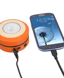 Ivation Hand crank LED Camping Lantern Collapsible & Rainproof, USB Flashlight torch Mini Lamp with hanging handle, 2 Lighting levels, Emergency Cell Phone charger, Recharges with dynamo power or via USB, Never need to change batteries, Easy to store - Image 4