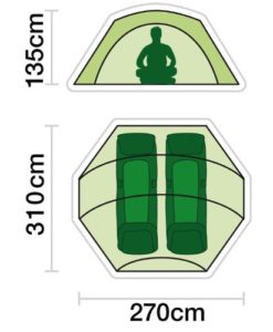 Alternative view of JRC Contact 2 Man Bivvy - Green