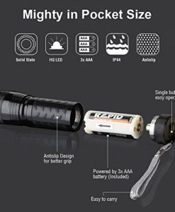 LE 2 Pack LED Flashlights Torch, 6 AAA Batteries Included, 14 LEDs Handheld Torch, Waterproof IP44 - Image 4