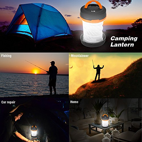 LE Collapsible LED Camping Lantern flashlight, Dual Purpose, 3 Modes, Battery Powered, Water Resistant, Home, Garden and Camping Lanterns for Hiking, Emergencies, Outages - Image 7