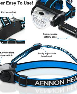 LED Head Torch with Red Lights for Running, Camping, Reading, Hiking, Kids, DIY & More - Super Bright, Lightweight & Cormfortable - Head Torches come with Batteries - Image 4