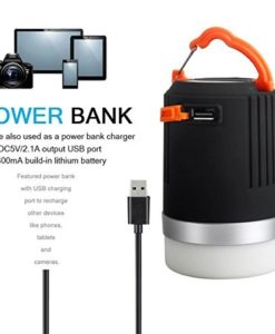 Lanktoo 2-in-1 Ultra Bright LED Camping Lantern & Power Bank, 8800mAh IP65 Rechargeable Emergency Lantern for Backpacking Hurricanes Hiking Camp Fishing Outages - Image 2