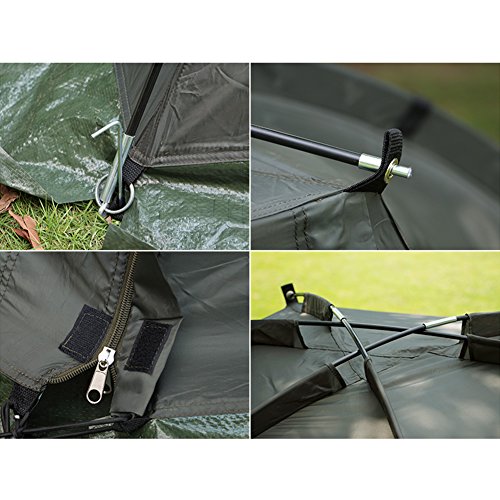 Magic3org Carp Fishing Bivvy Day Shelter Tent Quick Erect Outdoor Coarse Tackle 1-2 man - Image 6