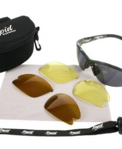 Alternative view of Mens CAMOUFLAGE POLARISED SPORT SUNGLASSES with Interchangeable Polarized & Low Light Lenses. Ideal Fishing, Hunting, Military (Army) Glasses