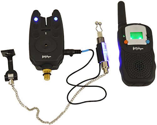 Michigan 4 Piece Wireless LED Fishing Bite Alarm Set And Reciever Carp Pike - Image 6