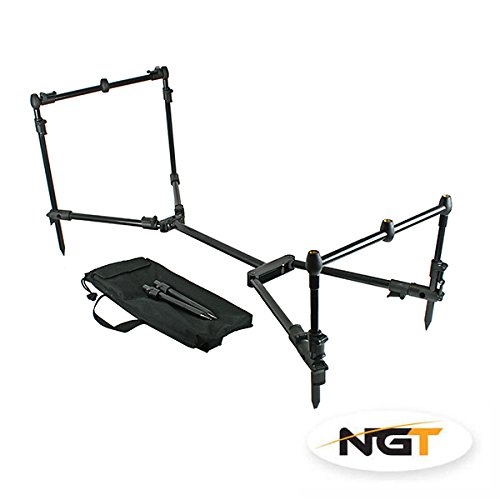 Nomadic Rod Pod Carp Fishing Black Compact Pod Alarms Indicators Rests NGT - Image 3