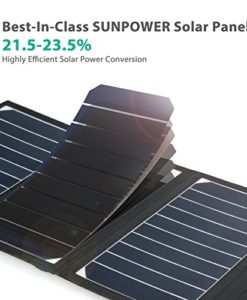 RAVPower 16W Solar Charger with Dual USB Port (Foldable, Portable) High Efficiency Outdoor Solar Panel for iPhone, iPad, Samsung Galaxy, Gopro Camera - Image 2