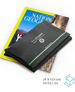 RAVPower 16W Solar Charger with Dual USB Port (Foldable, Portable) High Efficiency Outdoor Solar Panel for iPhone, iPad, Samsung Galaxy, Gopro Camera - Image 5