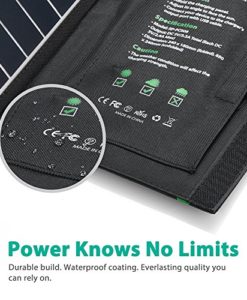 RAVPower 16W Solar Charger with Dual USB Port (Foldable, Portable) High Efficiency Outdoor Solar Panel for iPhone, iPad, Samsung Galaxy, Gopro Camera - Image 6