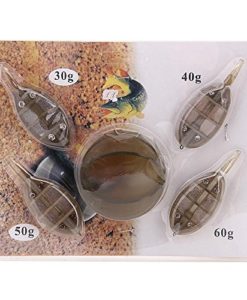 Shaddock Fishing ® 4Pcs Carp Fishing Inline Method Feeder Set - 30g 40g 50g 60g (Army Green-30g/40g/50g/60g) - Image 8