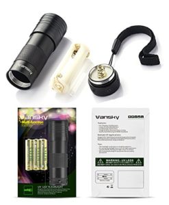 UV Torch, Vansky® Pets Black Light 12Led Lights UV Dogs/Cats Urine Detector, Ultraviolet Flashlight Find Dry Stains on Carpets/Rugs/Floor, 3 x AAA Batteries Included - Image 7