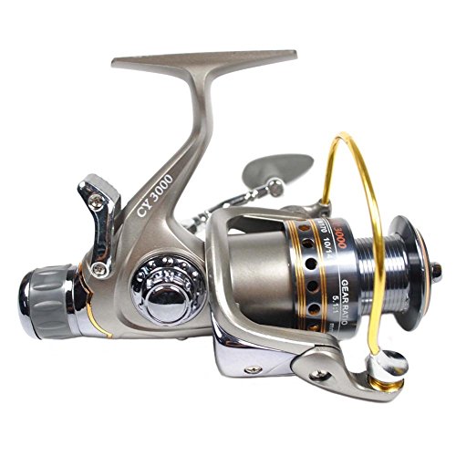 YOSHIKAWA Carp Sea Fishing Reel Bait, Runner Spinning Reel Aluminum Spool Handle 11 Stainless Ball Bearings 5.2:1 3000 Strong Built - Image 5