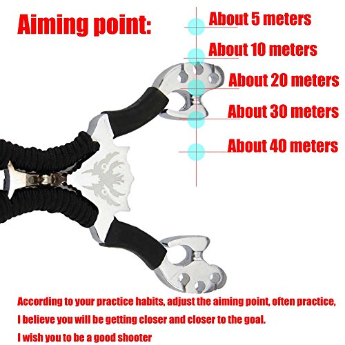 outdoor hunting trumark catapult Slingshots game Toy heavy duty +2PCS Rubber Bands Replacement Animals Heavy Pull+50PCS 7mm Ball Ammo - Image 5