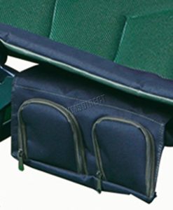 Outdoor Portable Fishing Bed Chair Bedchair Camping Heavy Duty 6 Adjustable Legs with Side Tool Bag Detachable Pillow Dark Green - Image 5